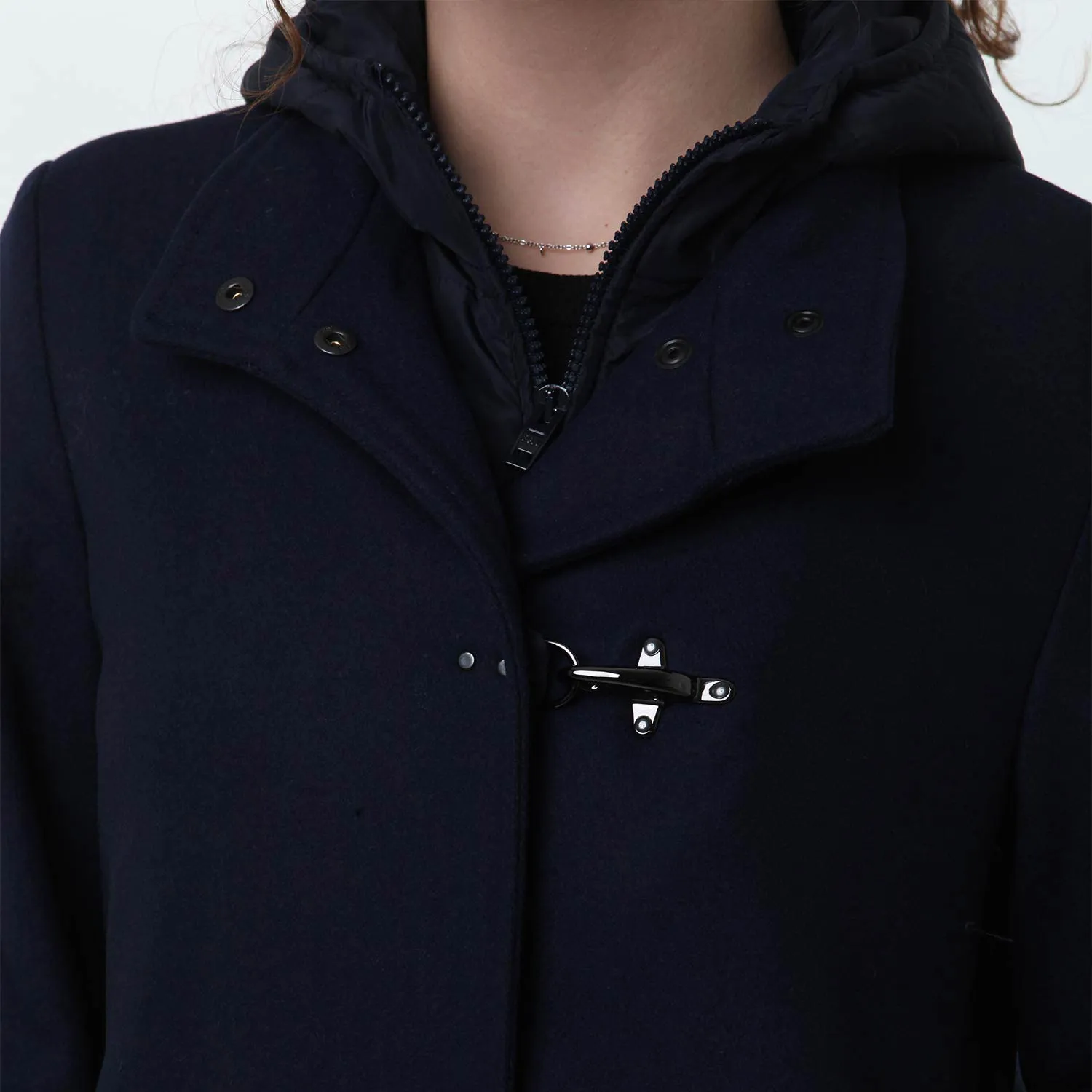 Cappotto Double Front Fay Blu Bambina E Ragazza