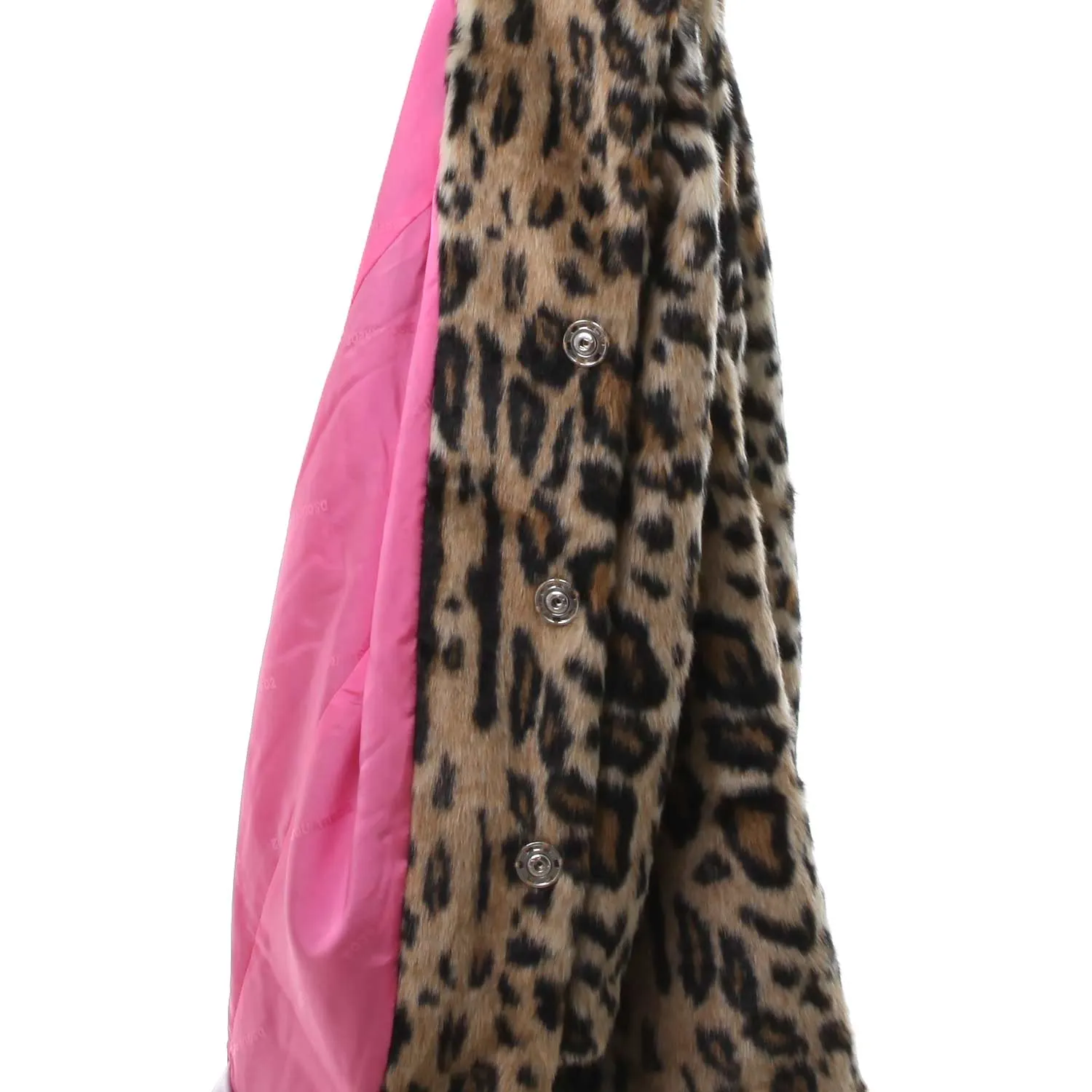 Cappotto Leopardato E Rosa Fluo Bambina E Teenager