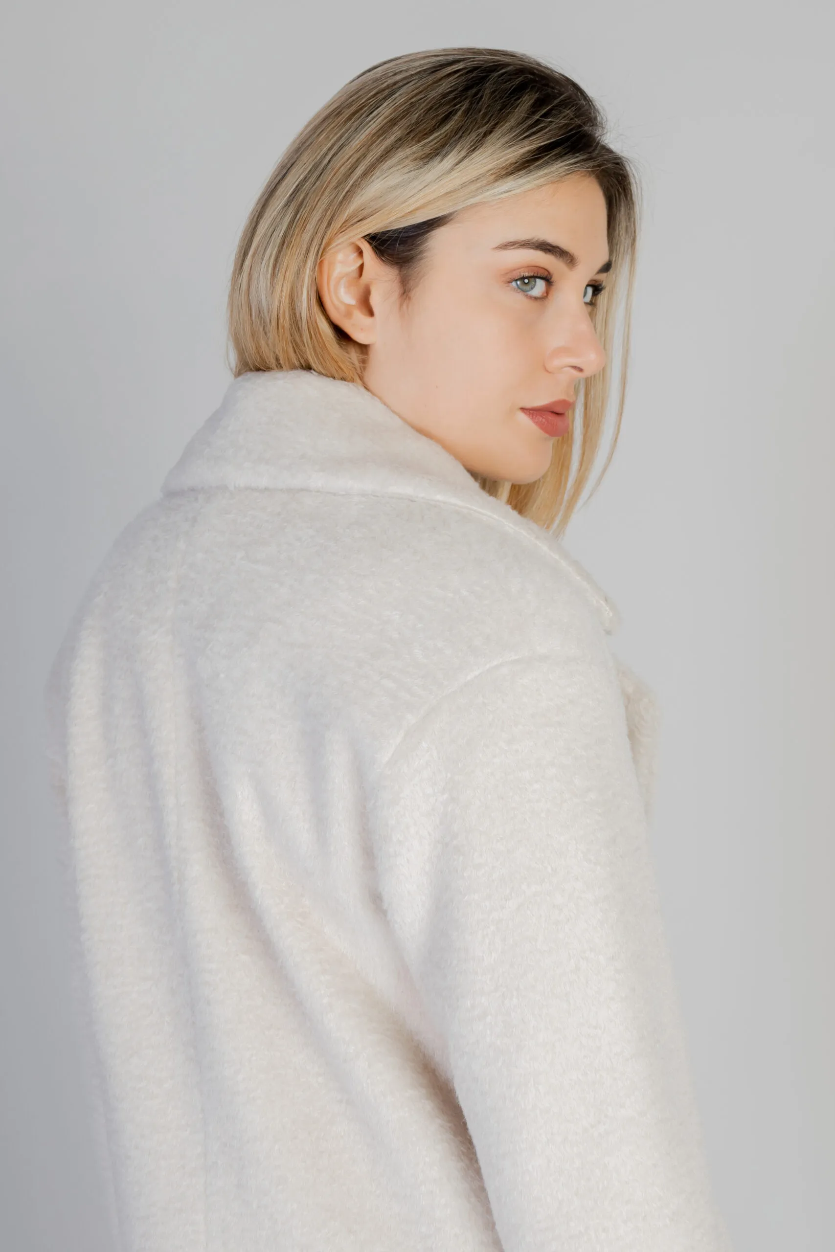 Cappotto Sol Wears Women teddy Beige chiaro