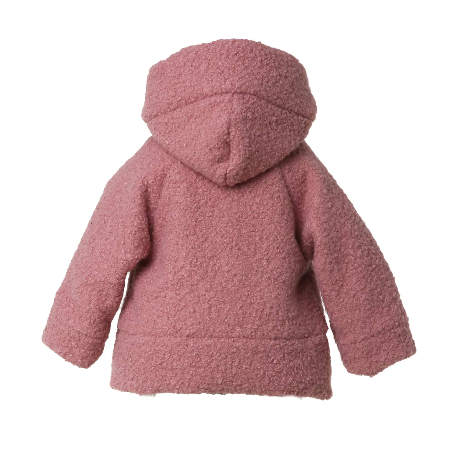 Cappotto Teddy La Stupenderia Rosa Antico Bimba