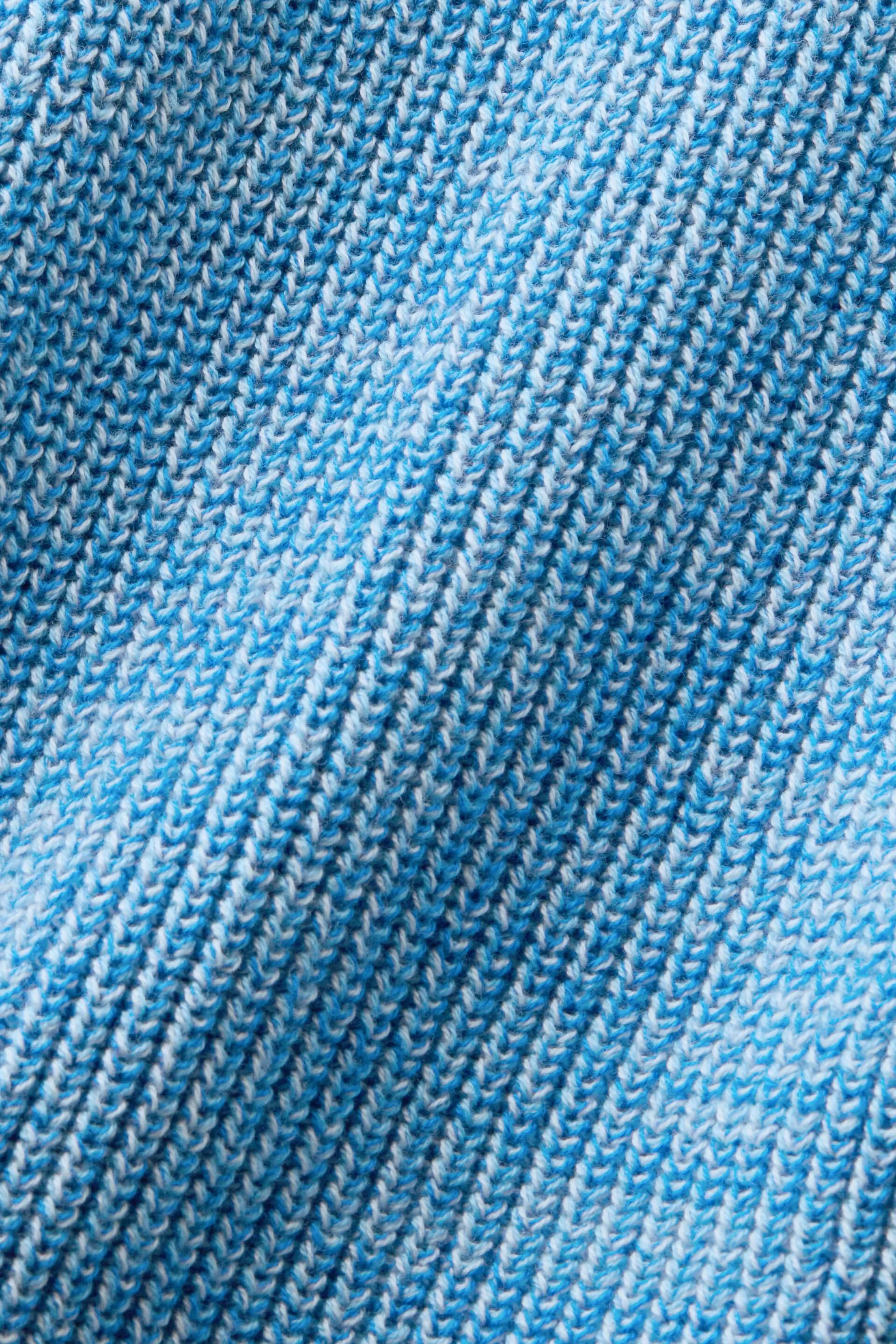 Cardigan marmorizzato in maglia con zip