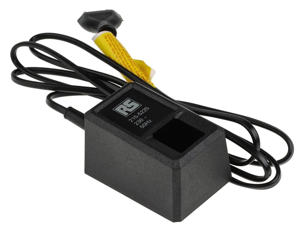 Caricatore Euro a 2 poli per stazione di saldatura Antex Electronics, per uso con Saldatore senza fili da 30 W