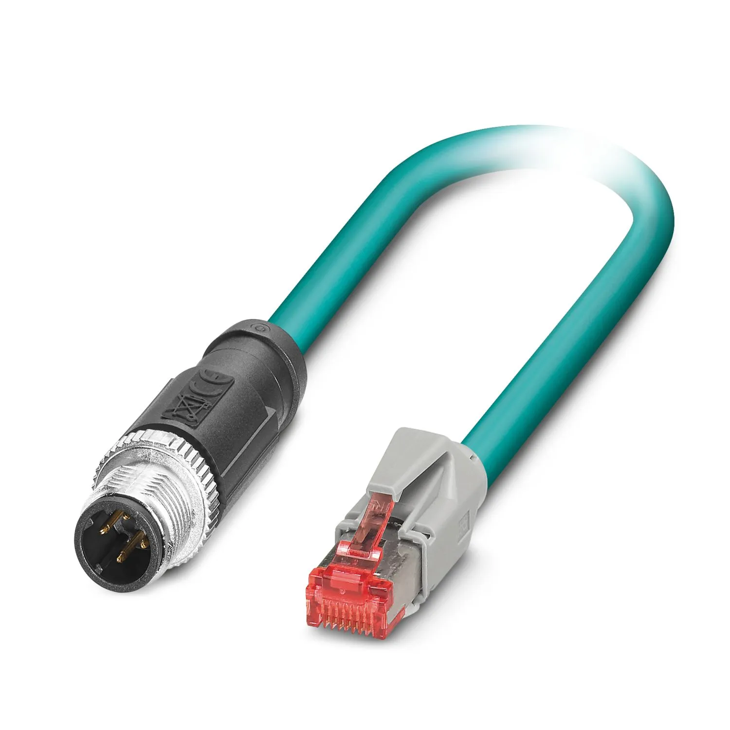 Cavo Ethernet Cat5 (Lamina di alluminio, treccia in rame stagnato) Phoenix Contact col. Blu, L. 5m, Con terminazione