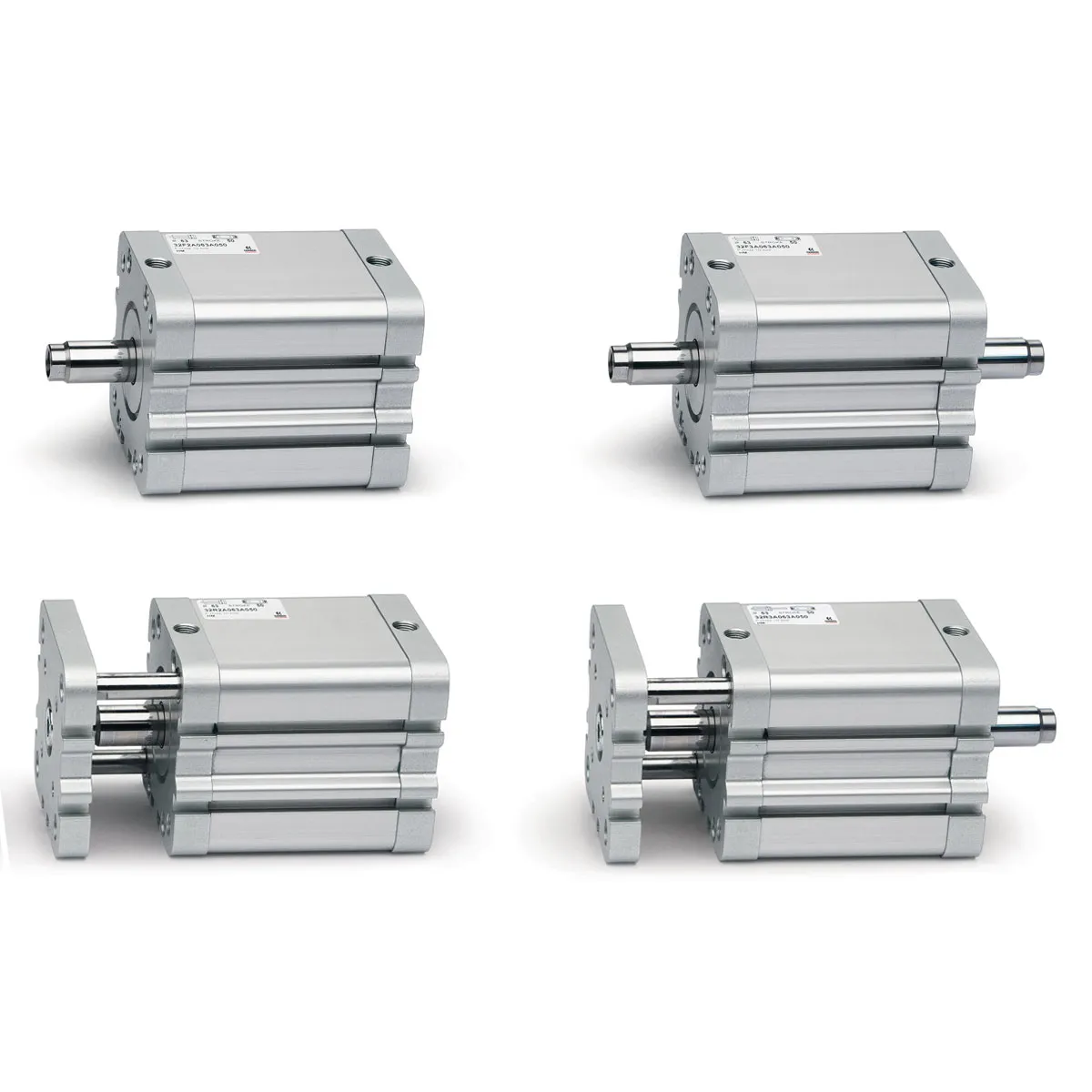 Cilindro conforme allo standard ISO Camozzi 32 32M2A100A015, Doppio effetto, foro da 100mm, corsa 15mm