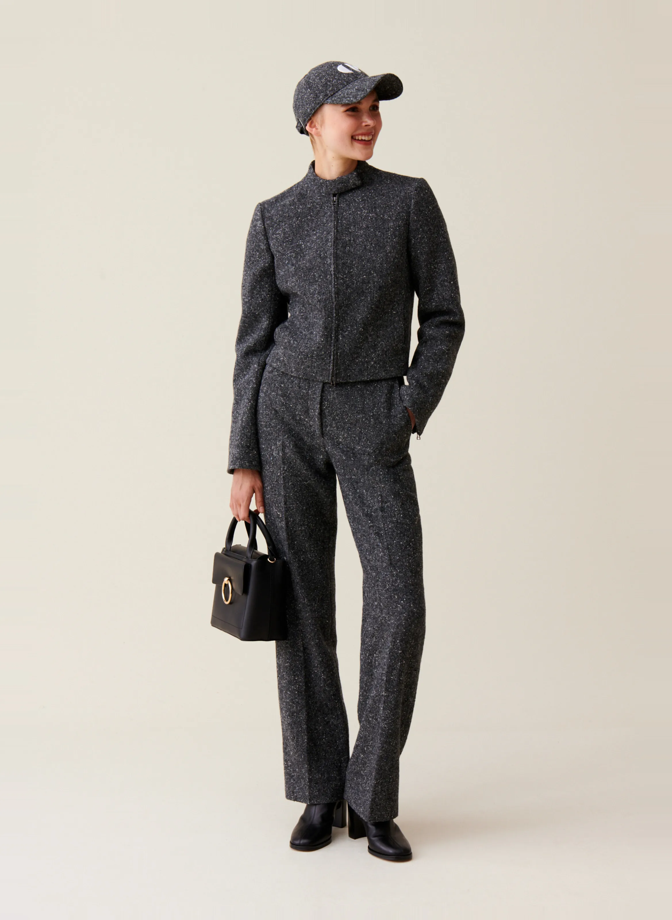  CLAUDIE PIERLOT   Giacca dritta a collo alto | Grigio