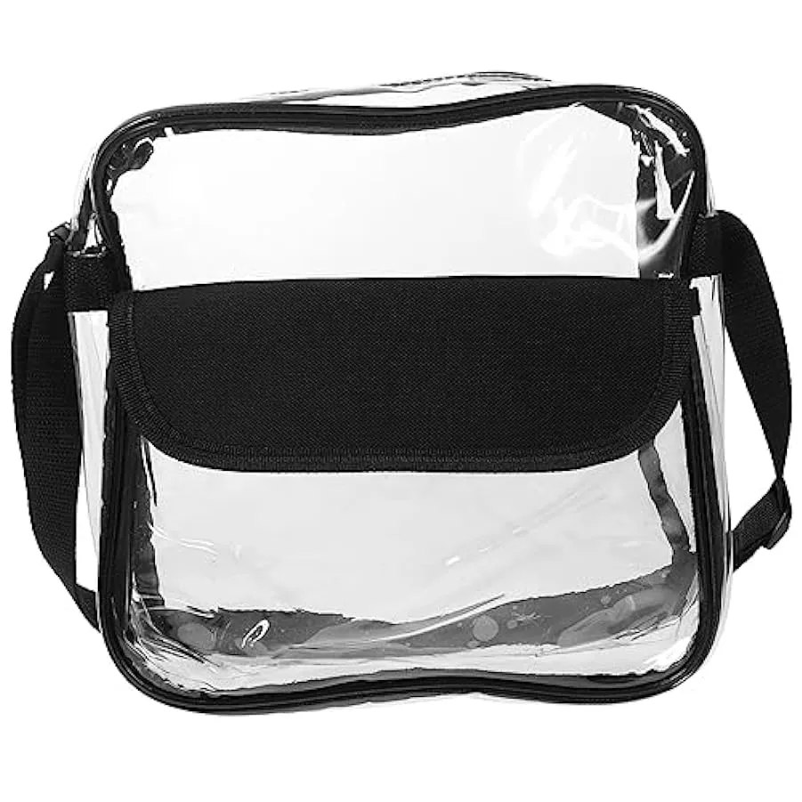 CLISPEED Pacchetto Borsa Stadio Trasparente Tracolla Trasparente Marsupio Trasparente Borsa Da Stadio Trasparente Borsa Traspare