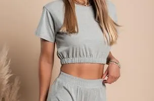 Completo tuta manica corta  Leighton, grigio