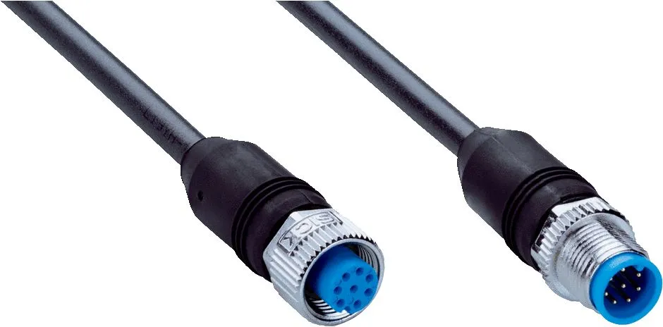Connettore e cavo SICK 8 cond. M12 Femmina / M12 Maschio, Ø 5.8mm, L. 15m