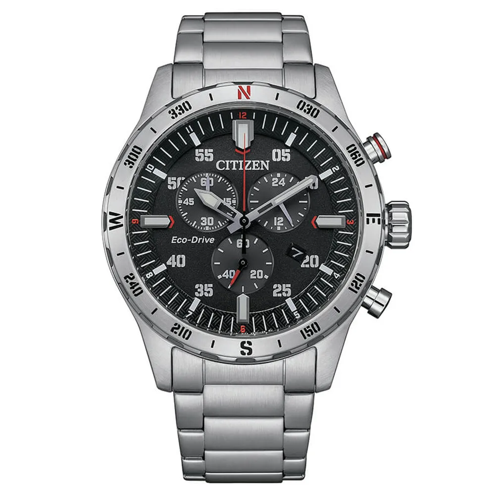 Cronografo Uomo Outdoor Crono Eco Drive Nero Citizen