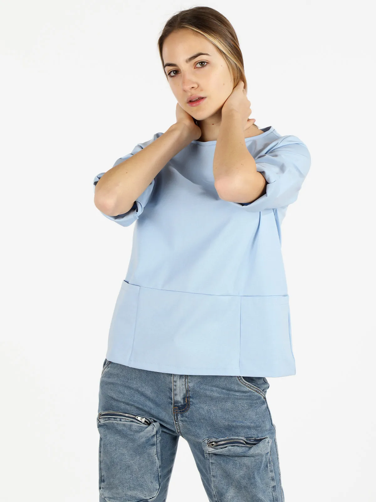 Daystar Pull femme oversize avec poches
