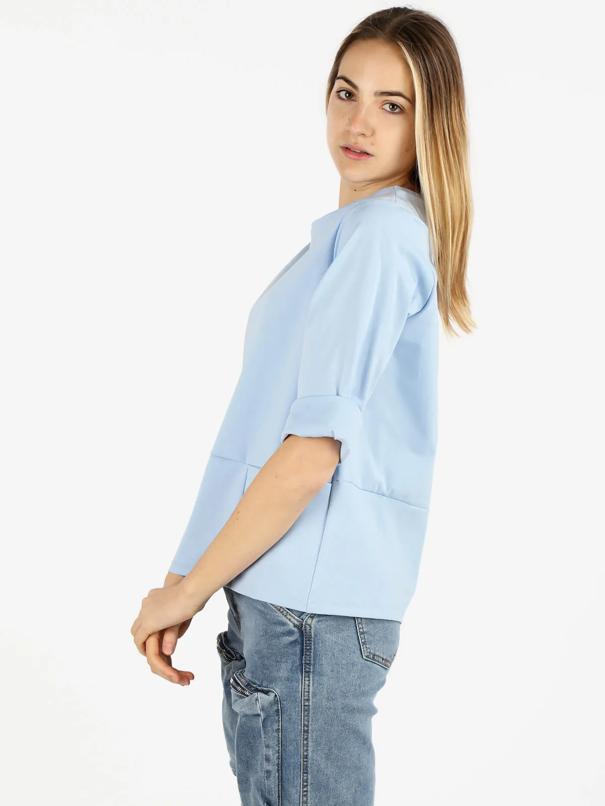 Daystar Pull femme oversize avec poches