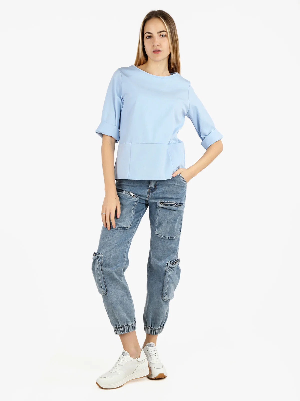 Daystar Pull femme oversize avec poches