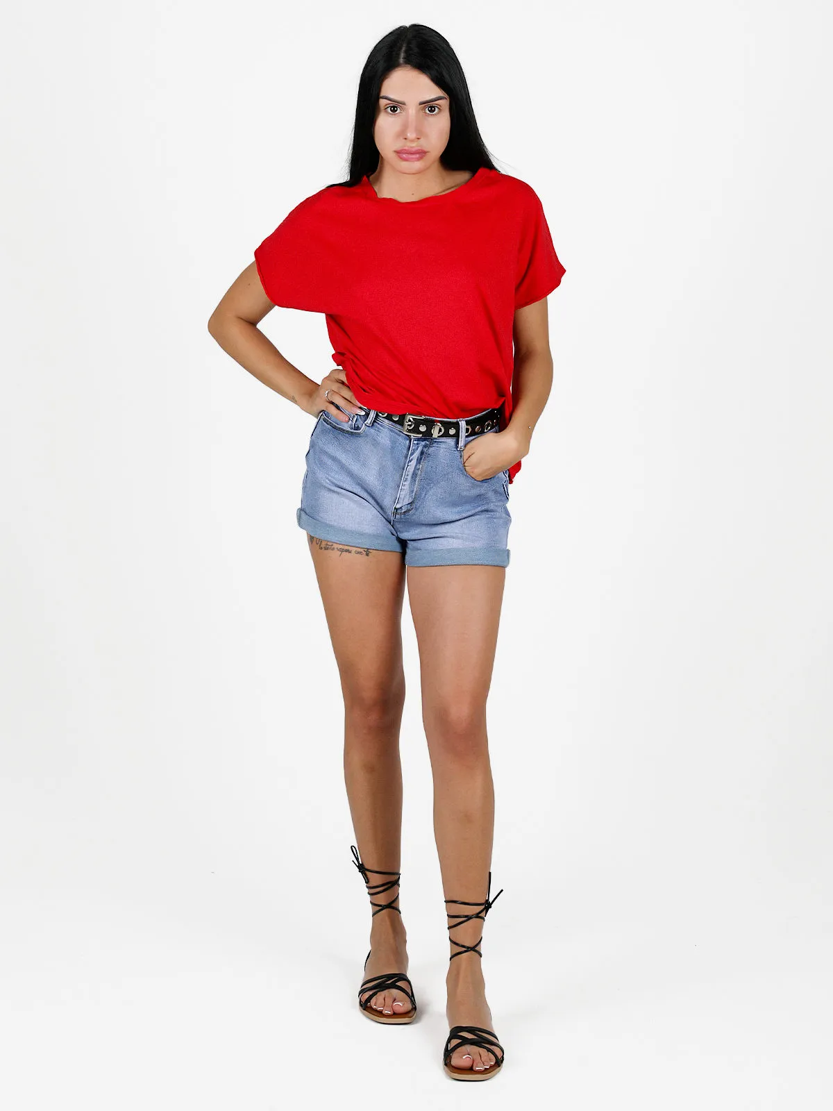 Daystar T-shirt oversize femme en coton