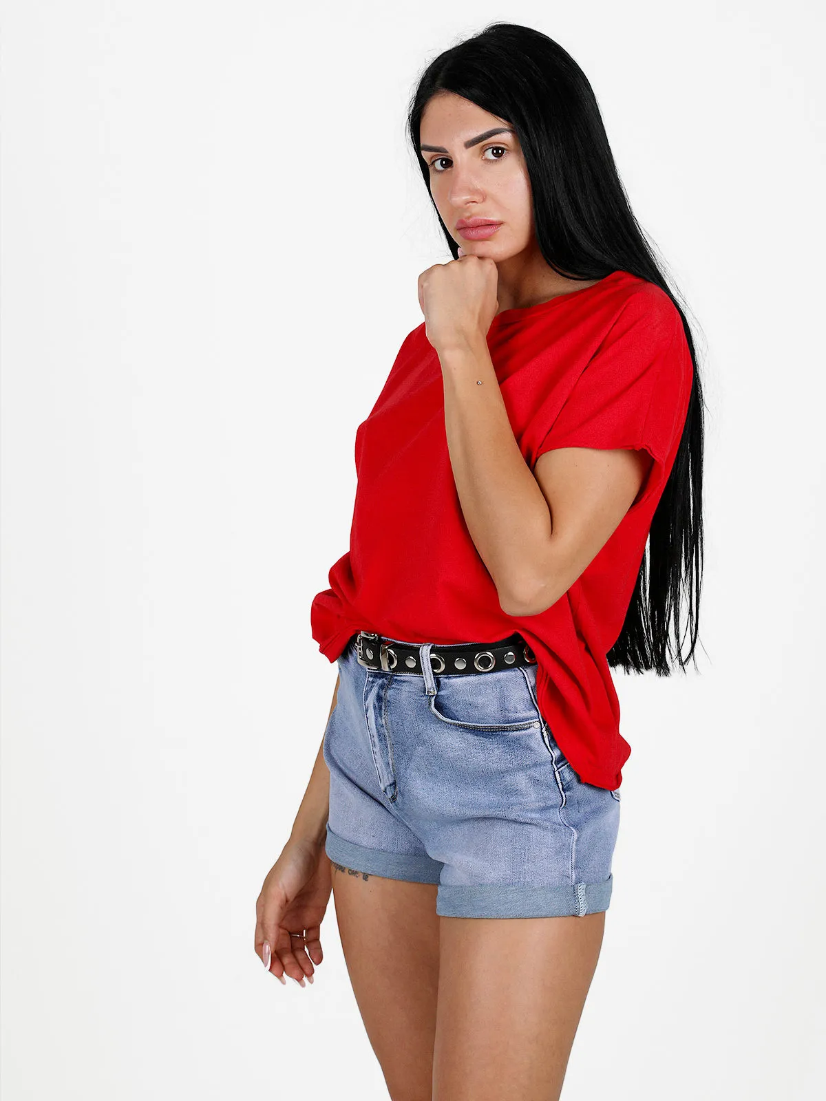 Daystar T-shirt oversize femme en coton