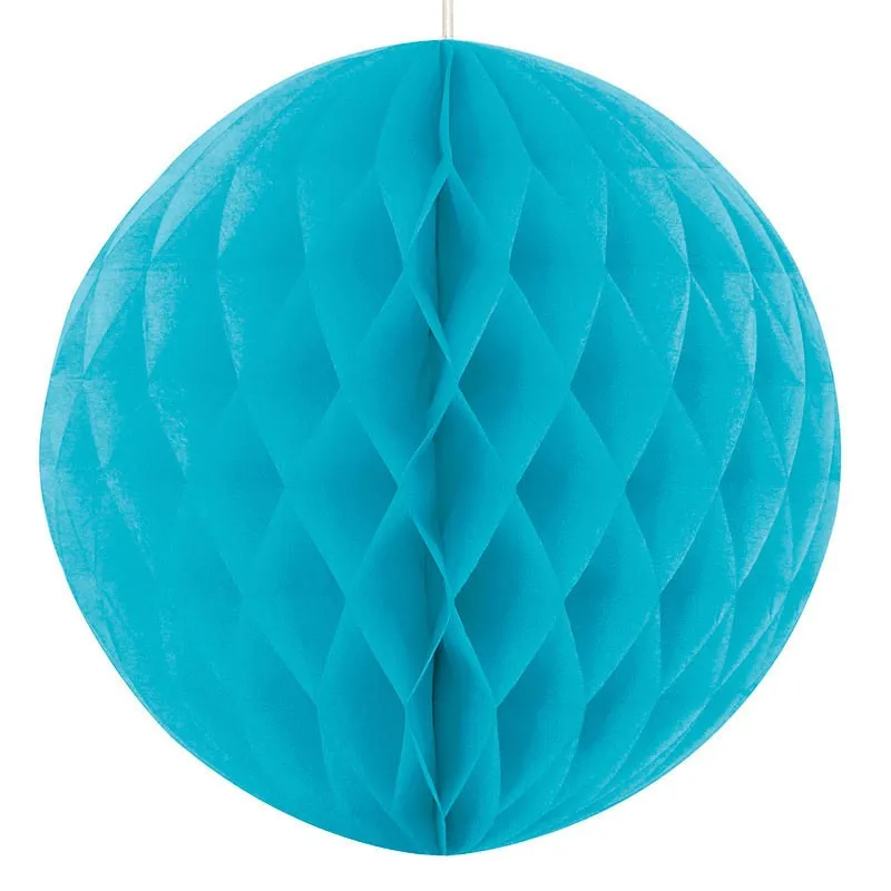 Deko Fluffy a nido d'ape turchese blu 20cm