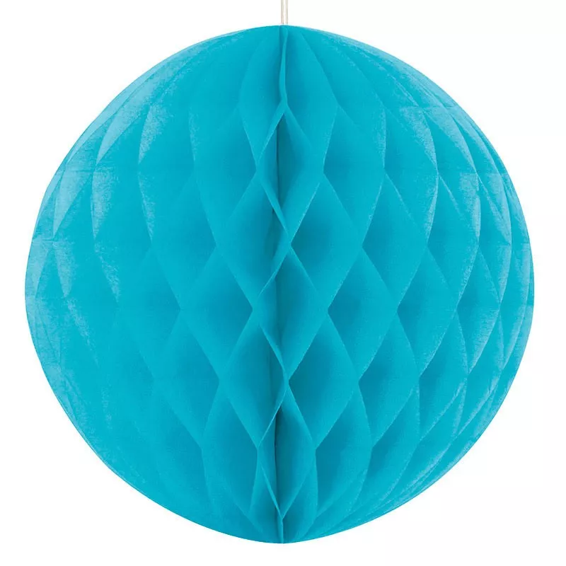 Deko Fluffy a nido d'ape turchese blu 20cm