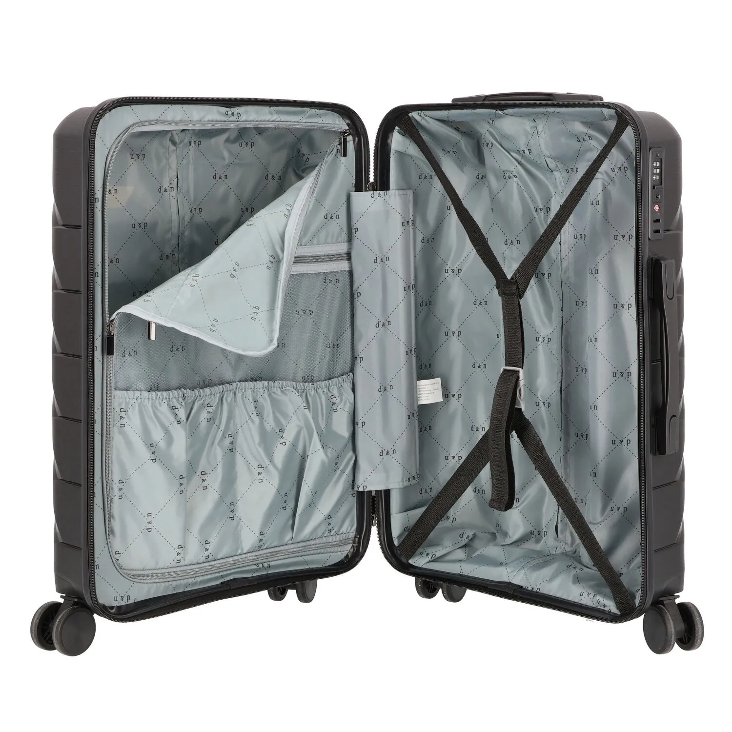 d&n Travel Line 4100 4 ruote Set di valigie 3 pezzi