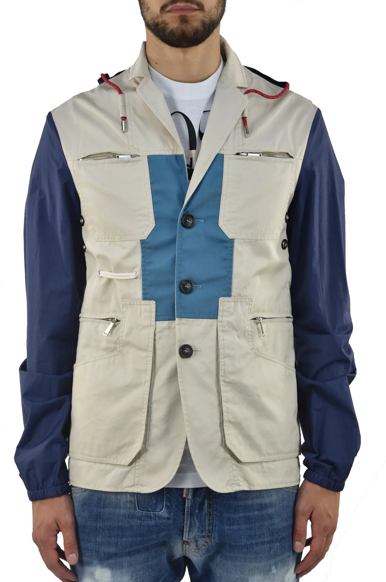 Dsquared2 Giubbotto Beige Uomo Cotone Mod.S74BN0362S35830020