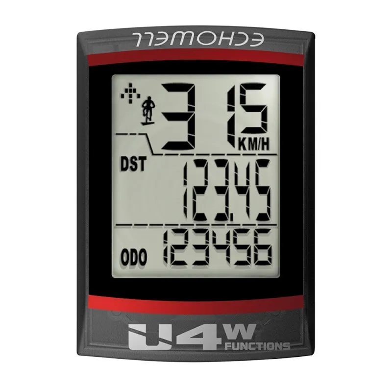 ECHOWELL CICLOCOMPUTER U4 SENZA FILO NERO