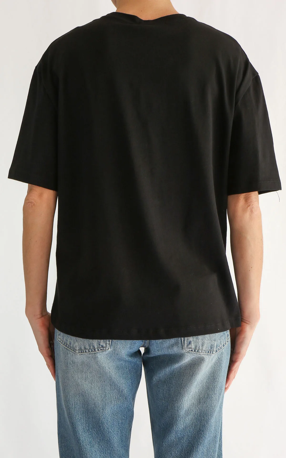 ECO – Maglia con applicazioni orsetto – Nero
