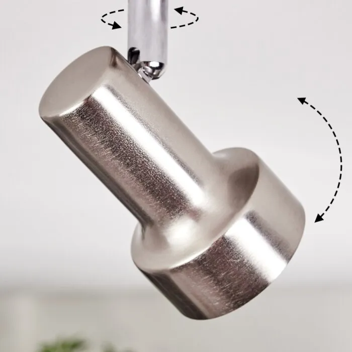 Edain Plafoniera, Faretto da soffitto LED Cromo, Nichel opaco, 1-Luce