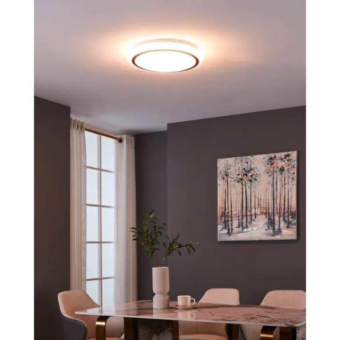 Eglo CAPASSO Plafoniera LED Bianco, 1-Luce