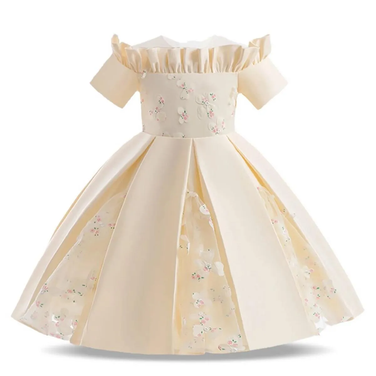 Elegante abito da ragazza di fiori per matrimonio, compleanno, tutù formale, abito da sera per bambini, festa di laurea, costume