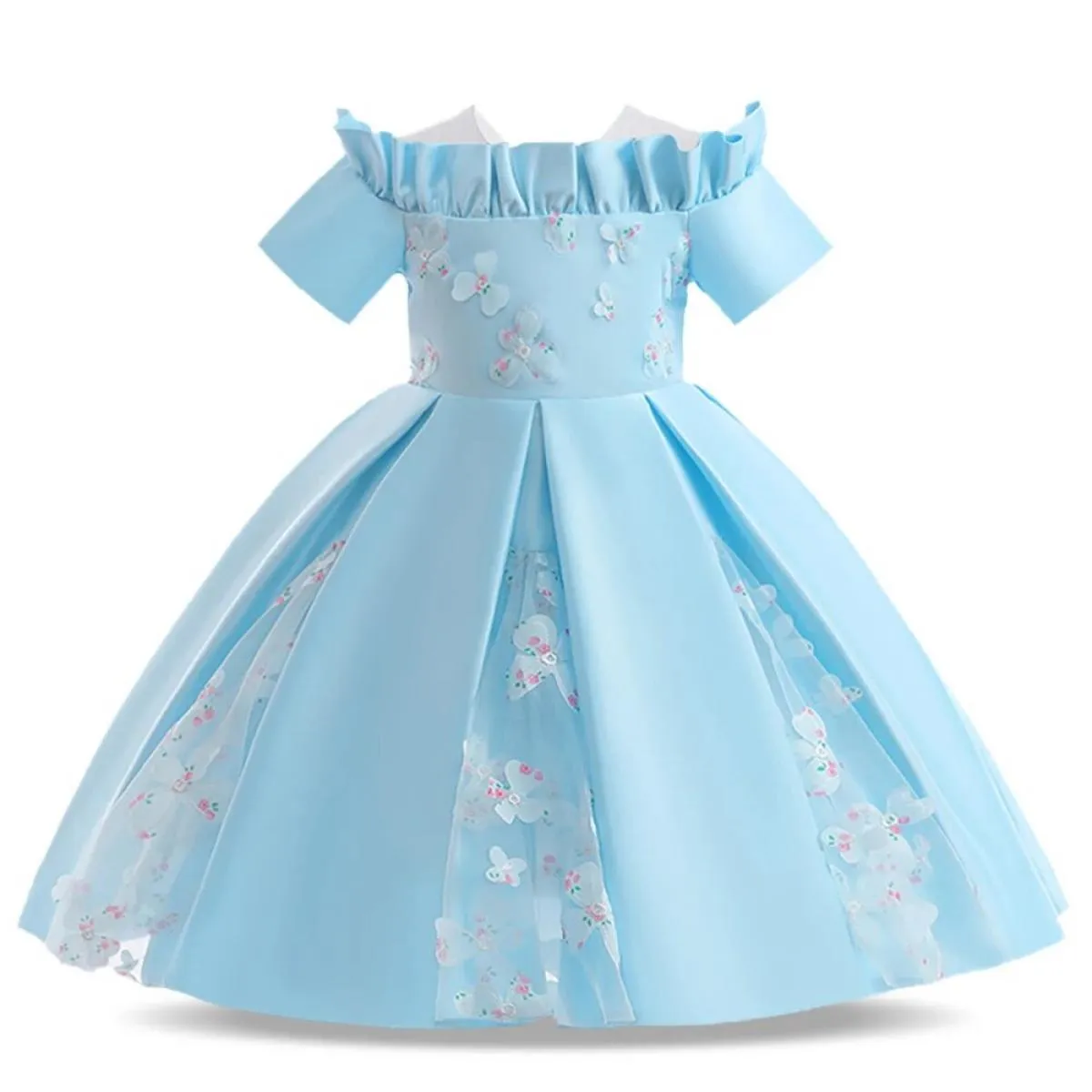 Elegante abito da ragazza di fiori per matrimonio, compleanno, tutù formale, abito da sera per bambini, festa di laurea, costume