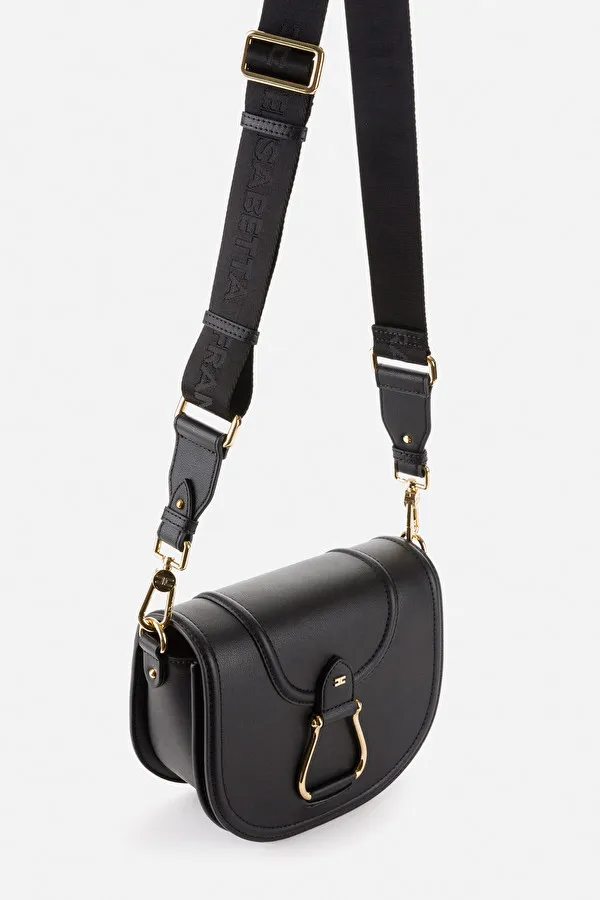 ELISABETTA FRANCHI Tracolla media con accessorio staffa light gold