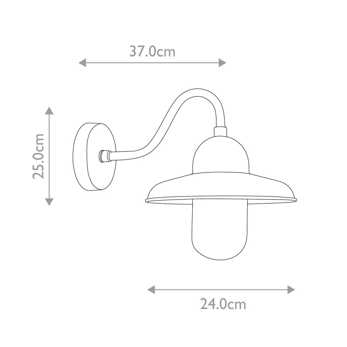Elstead Lighting  Applique da parete per esterni con struttura in ottone e diffusore in vetro Somerton - 100W