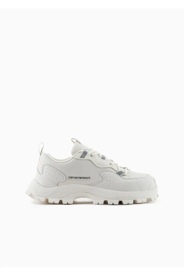 Emporio Armani Sneakers allacciatura trekking in nylon