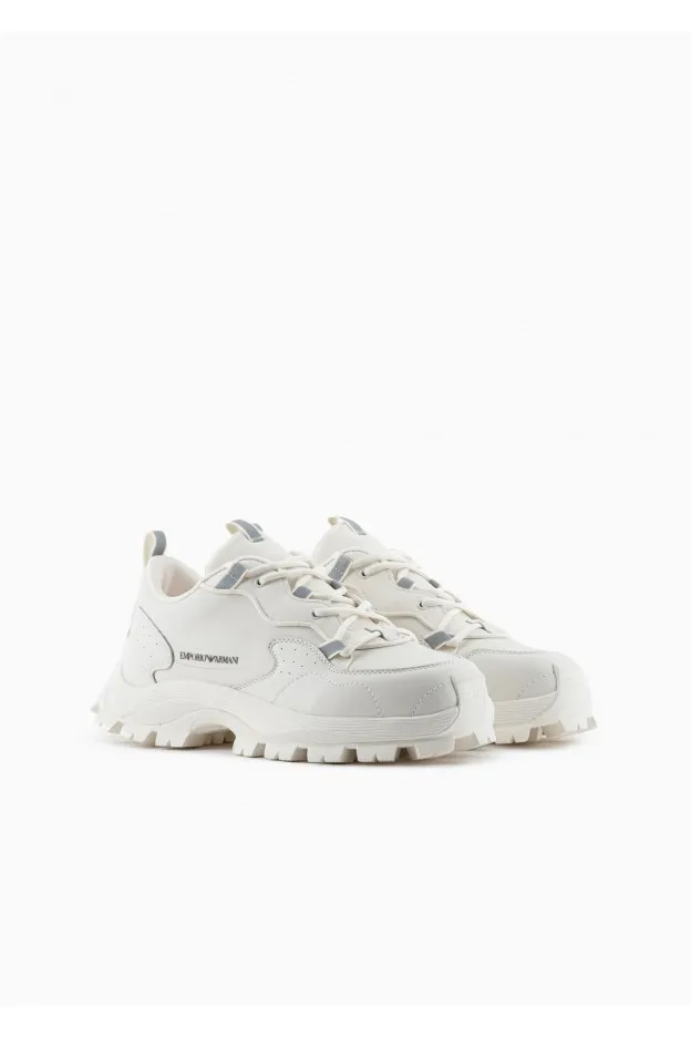 Emporio Armani Sneakers allacciatura trekking in nylon