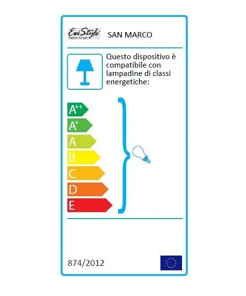 Evi Style San Marco SO13 B Lampadario 3 Colori 13 Luci