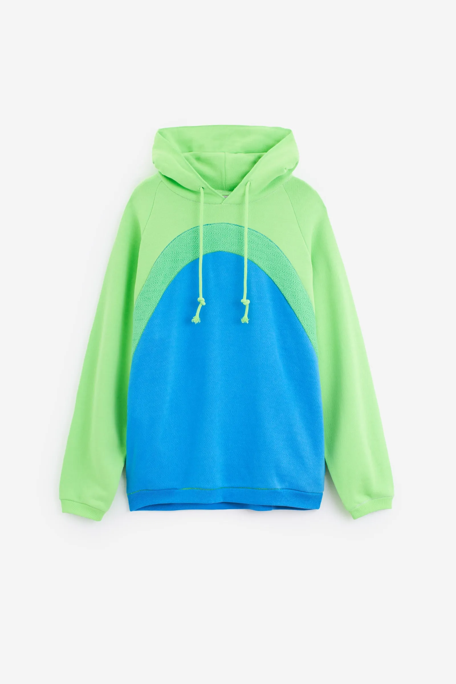 Felpa RAINBOW HOODIE in cotone blu