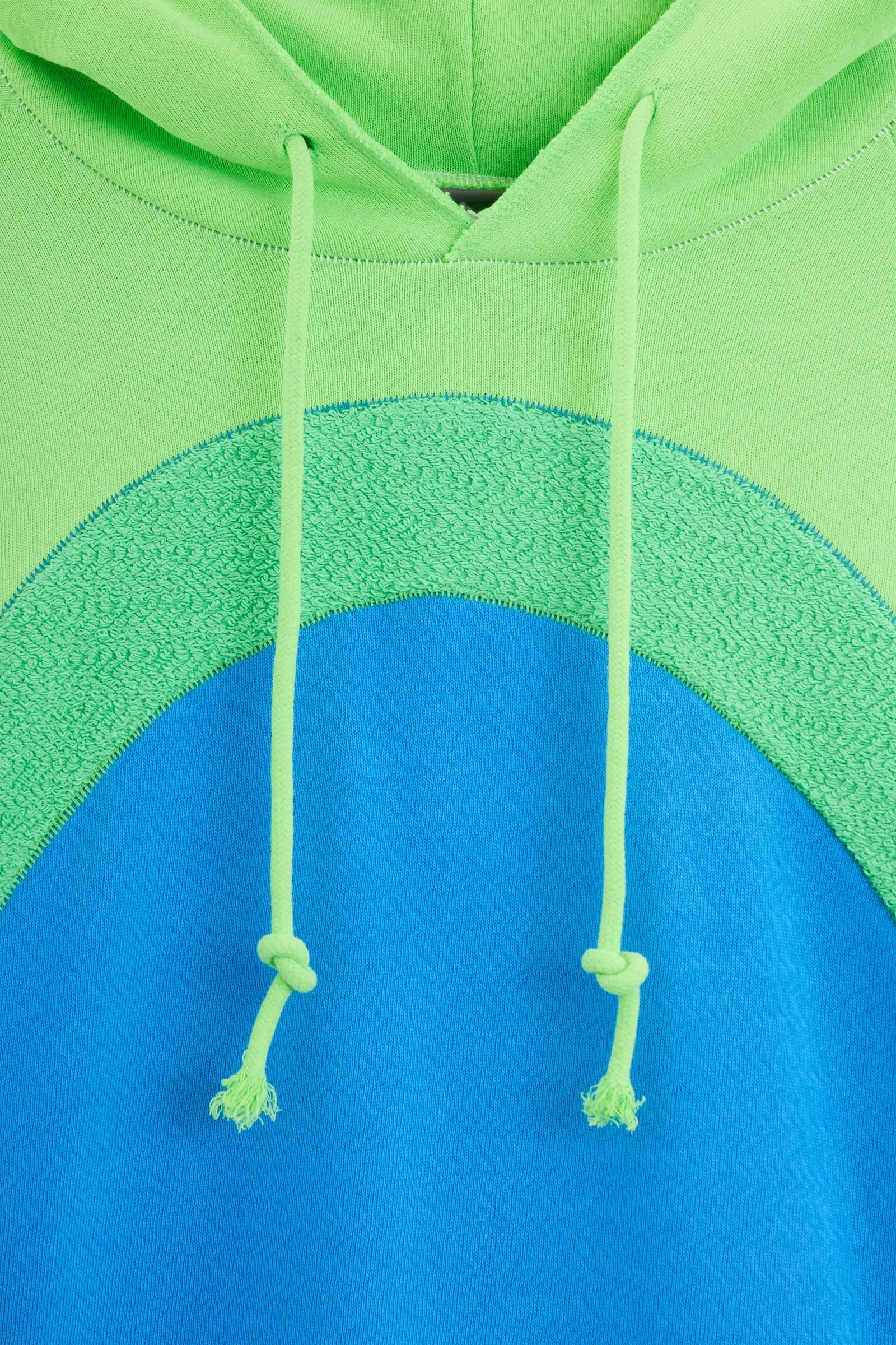 Felpa RAINBOW HOODIE in cotone blu