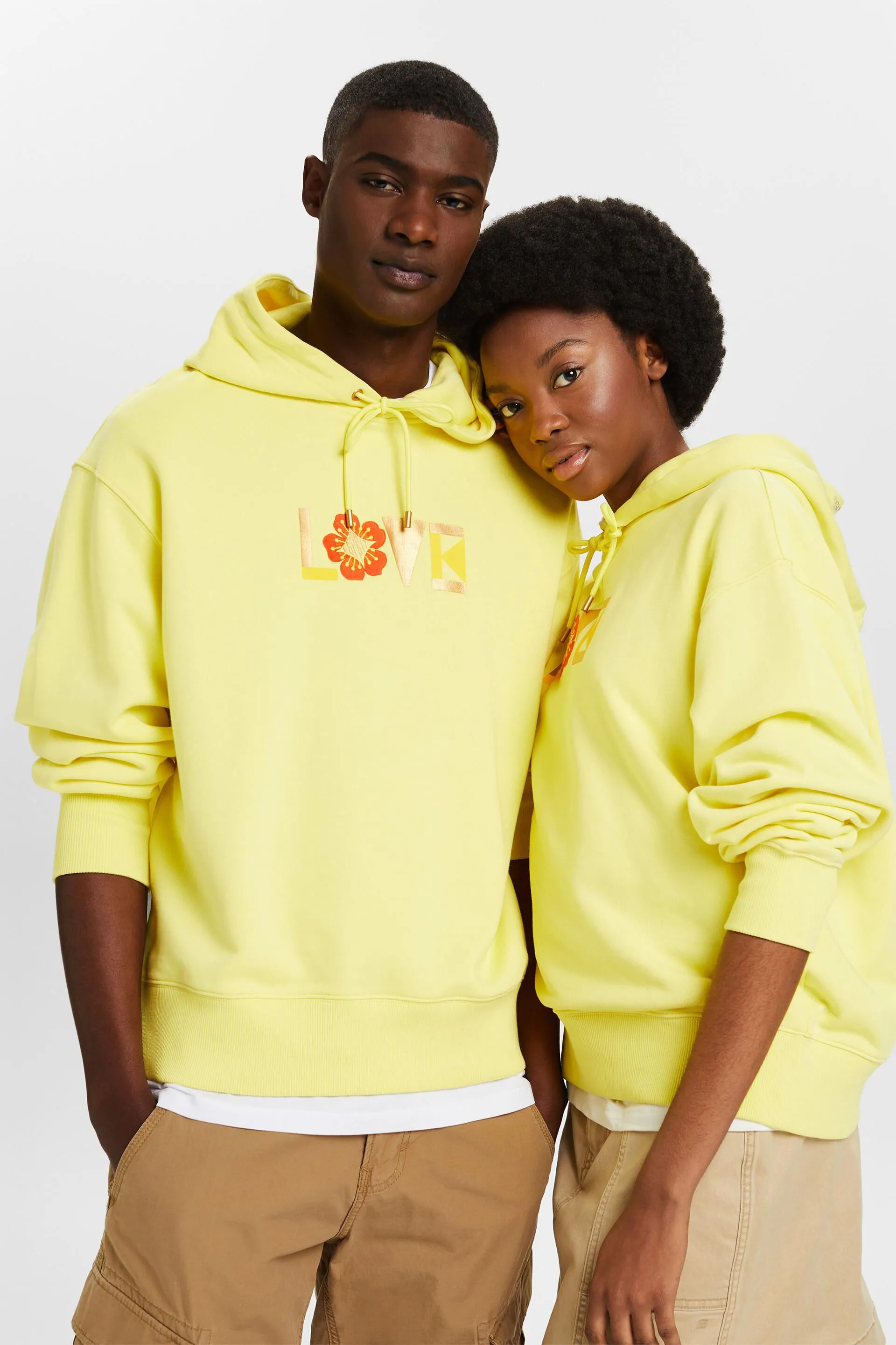 Felpa unisex con cappuccio oversize con stampa