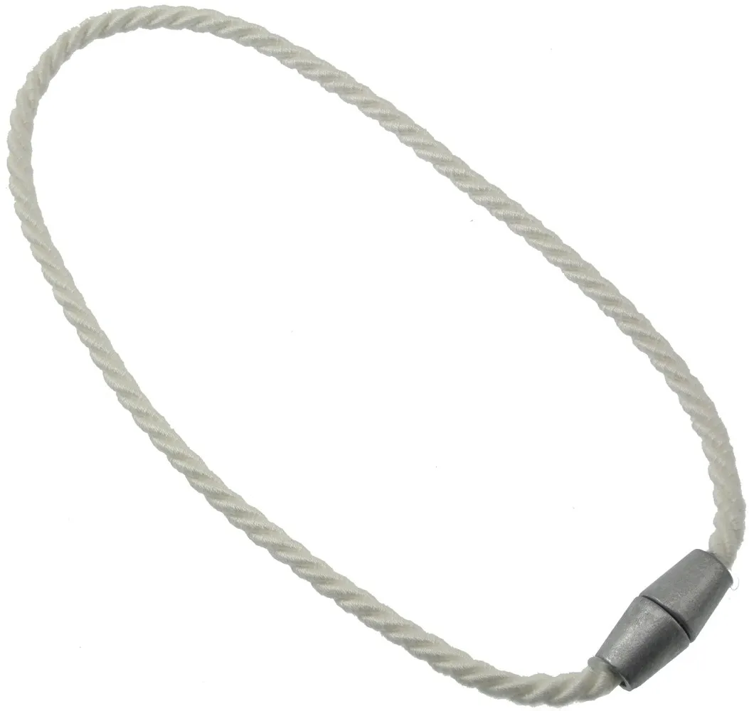 Fermatende calamita Bracciale in acciaio bianco