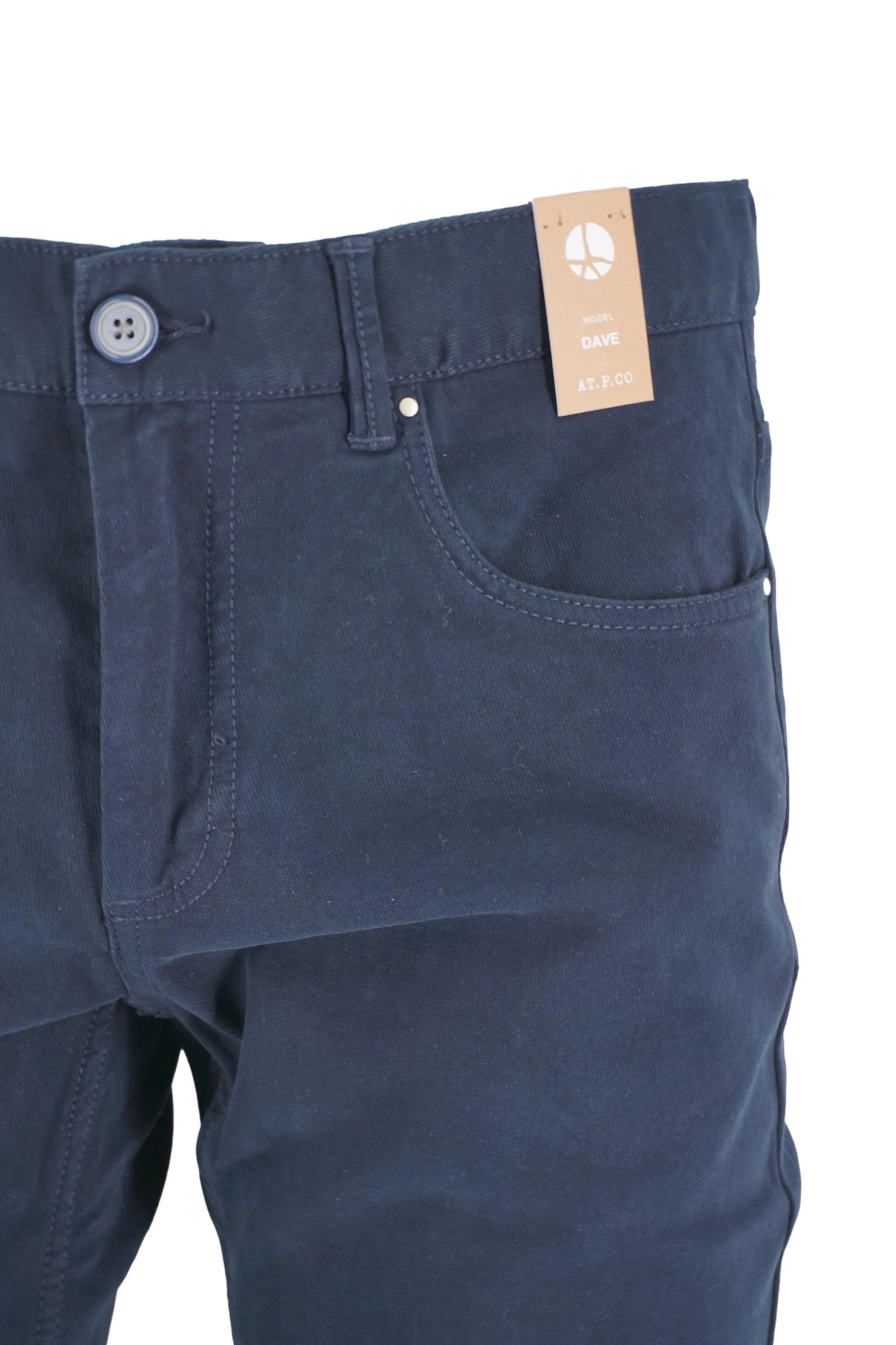 Five Pocket Trousers in Warm Cotton / Blue
