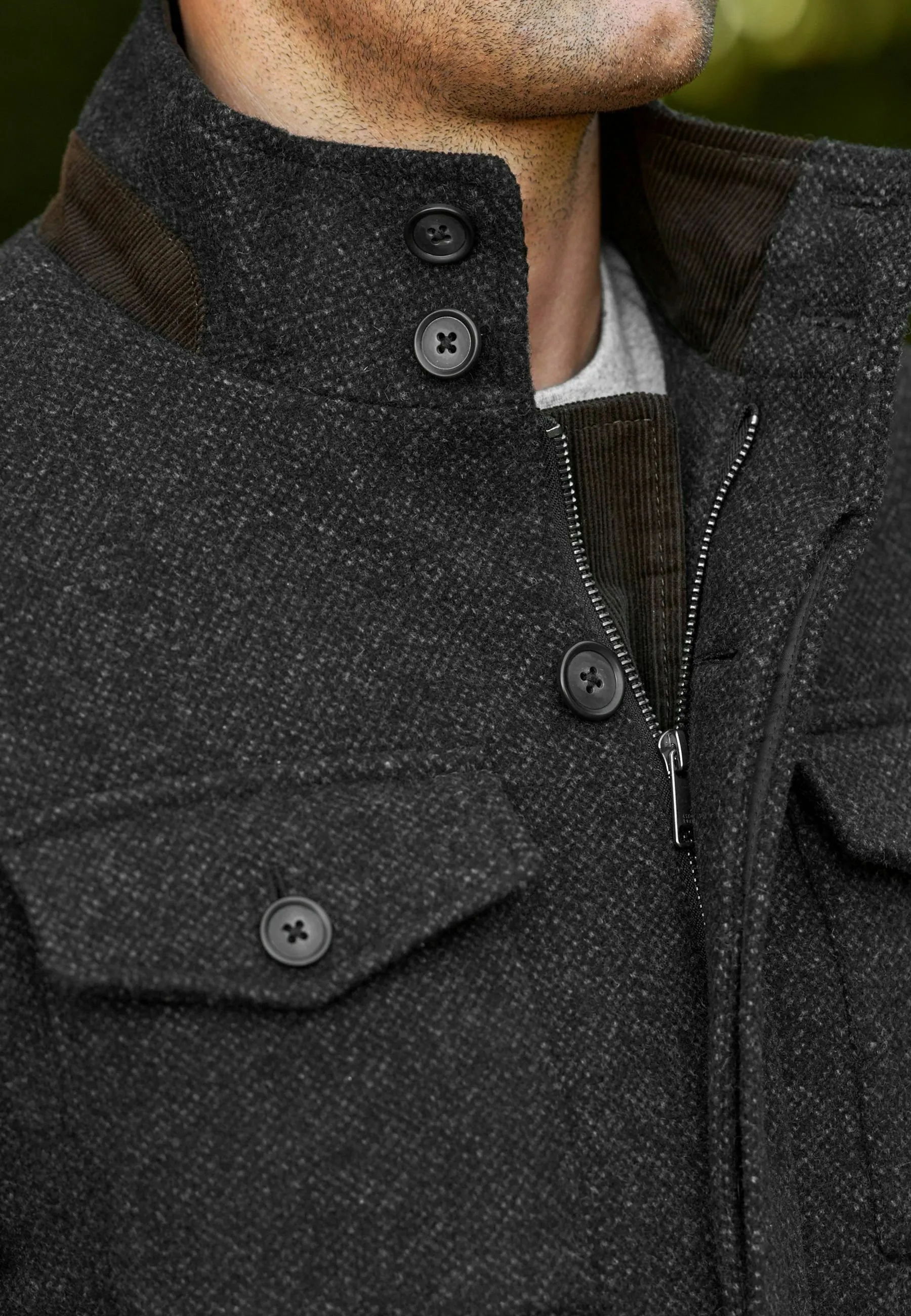 FOUR POCKET FUNNEL NECK STANDARD - Cappotto corto
