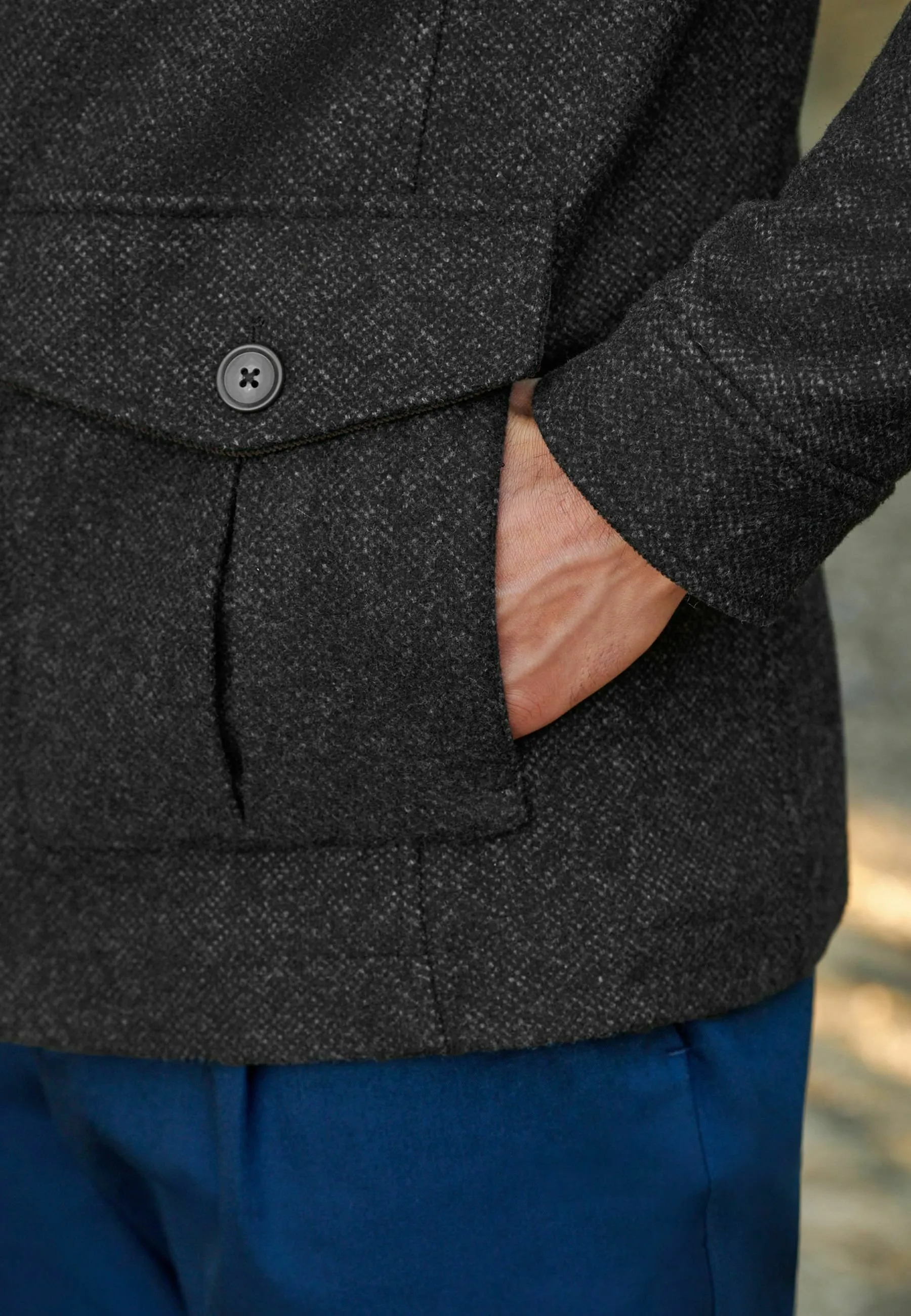 FOUR POCKET FUNNEL NECK STANDARD - Cappotto corto