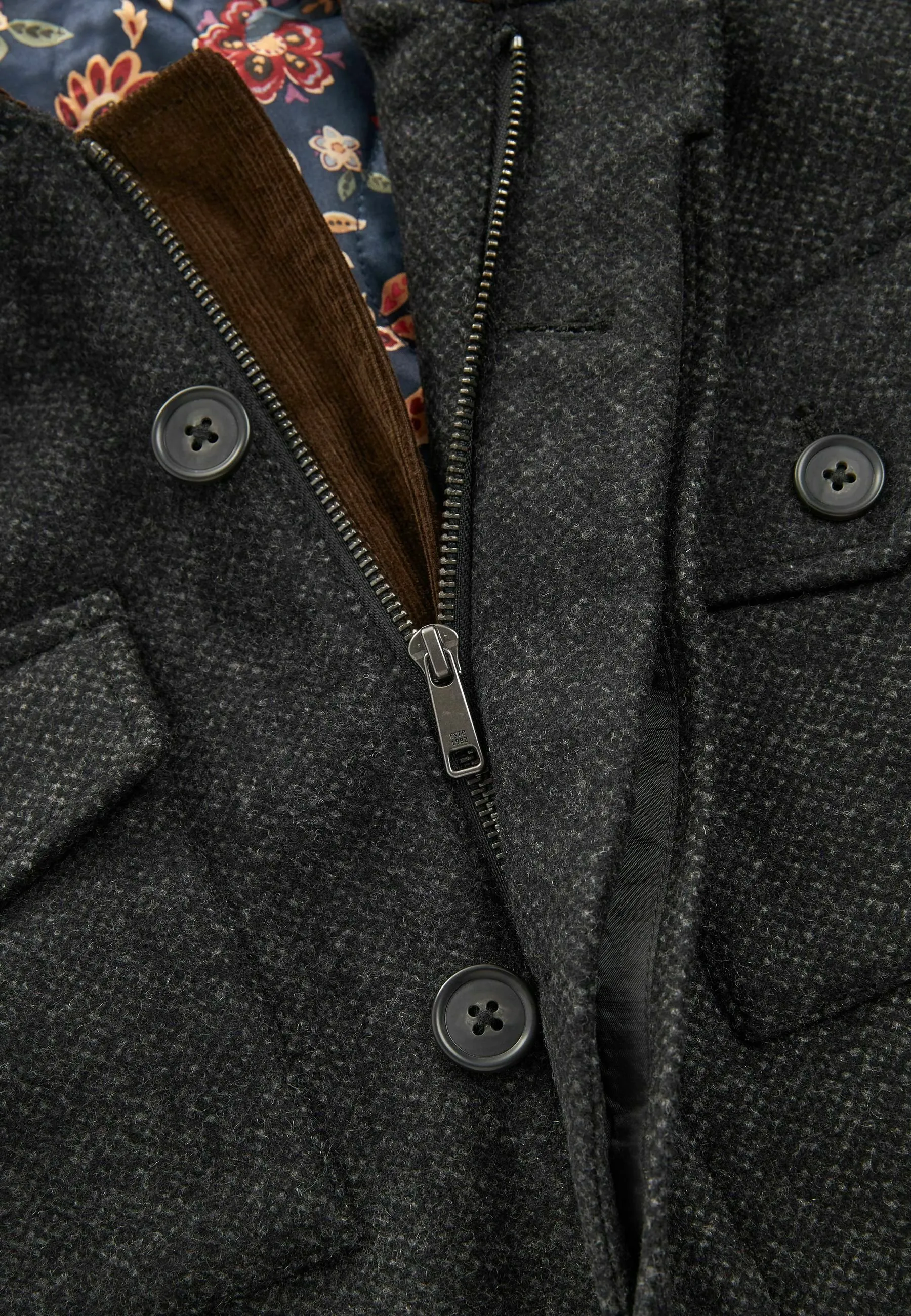 FOUR POCKET FUNNEL NECK STANDARD - Cappotto corto