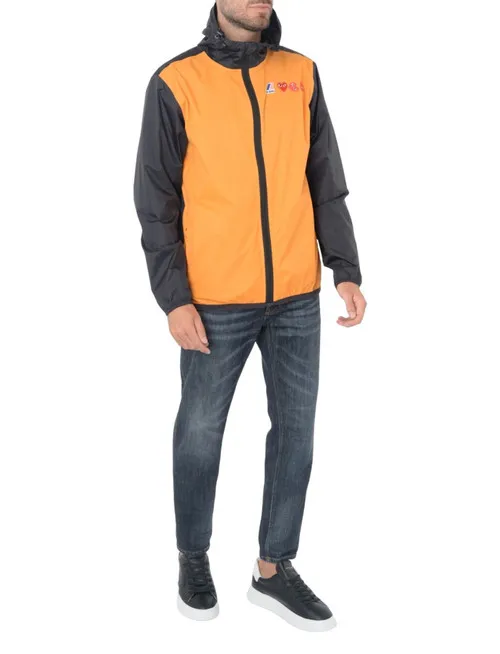 Giacca antivento Comme Des Garçons PLAY x K-Way arancione