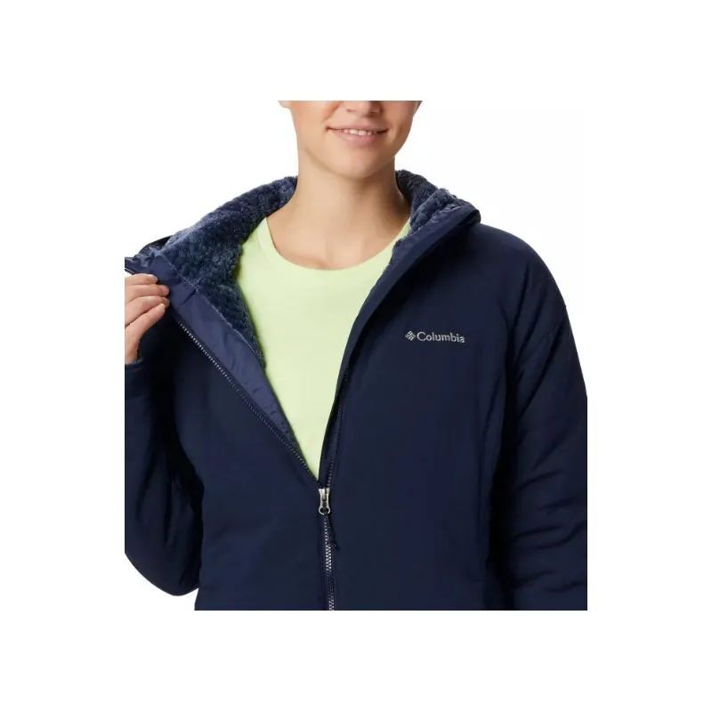Giacca antivento con cappuccio da donna Columbia Kruser Ridge II Plush Softshell (Dark Nocturnal)