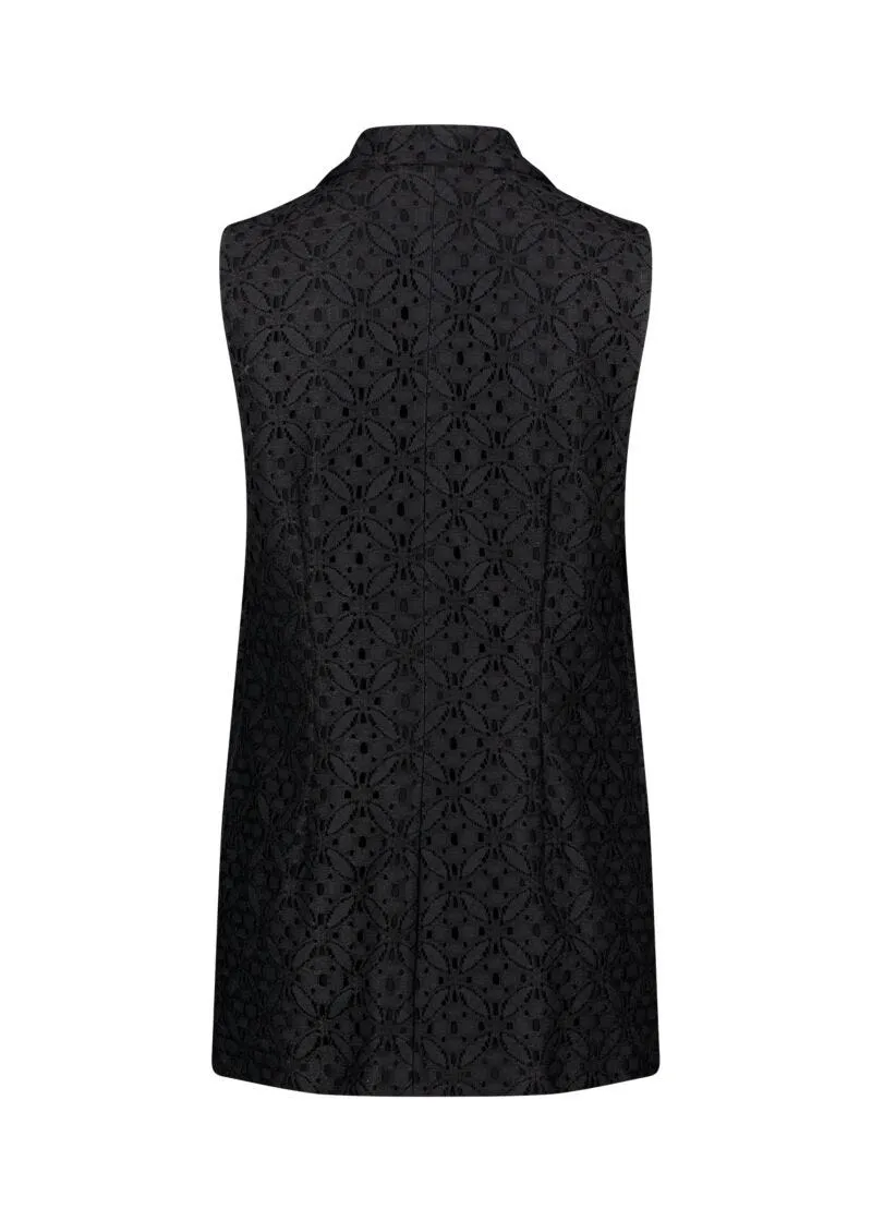 Gilet doppiopetto in pizzo