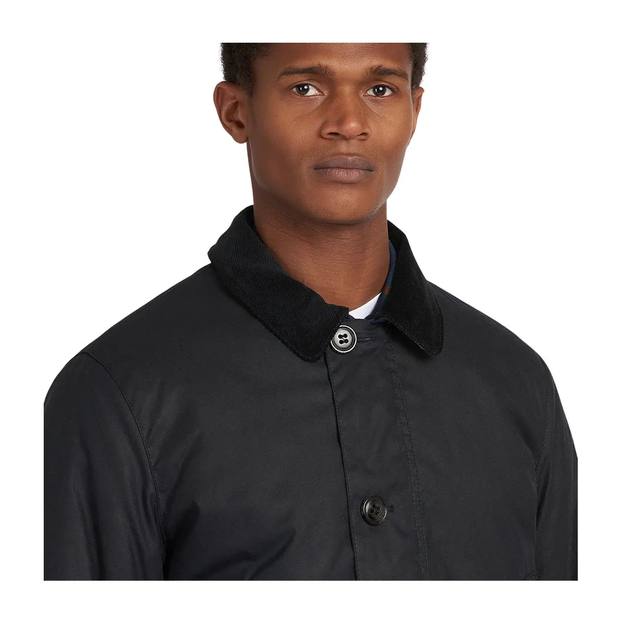 Giubbino Barbour Wax Mac Blu Navy
