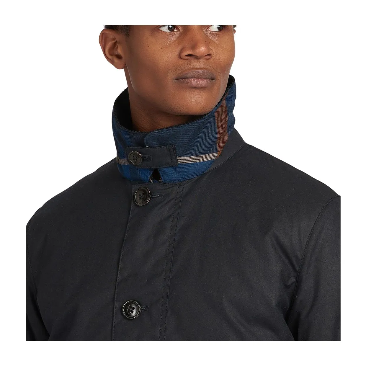 Giubbino Barbour Wax Mac Blu Navy