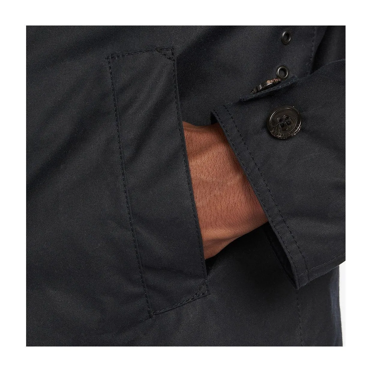 Giubbino Barbour Wax Mac Blu Navy
