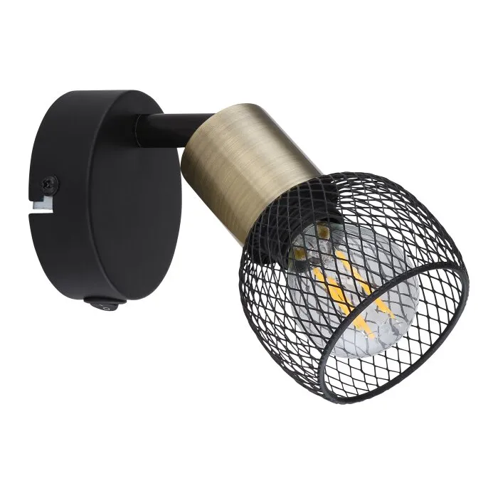 Globo FIASTRA Plafoniera Nero, 1-Luce