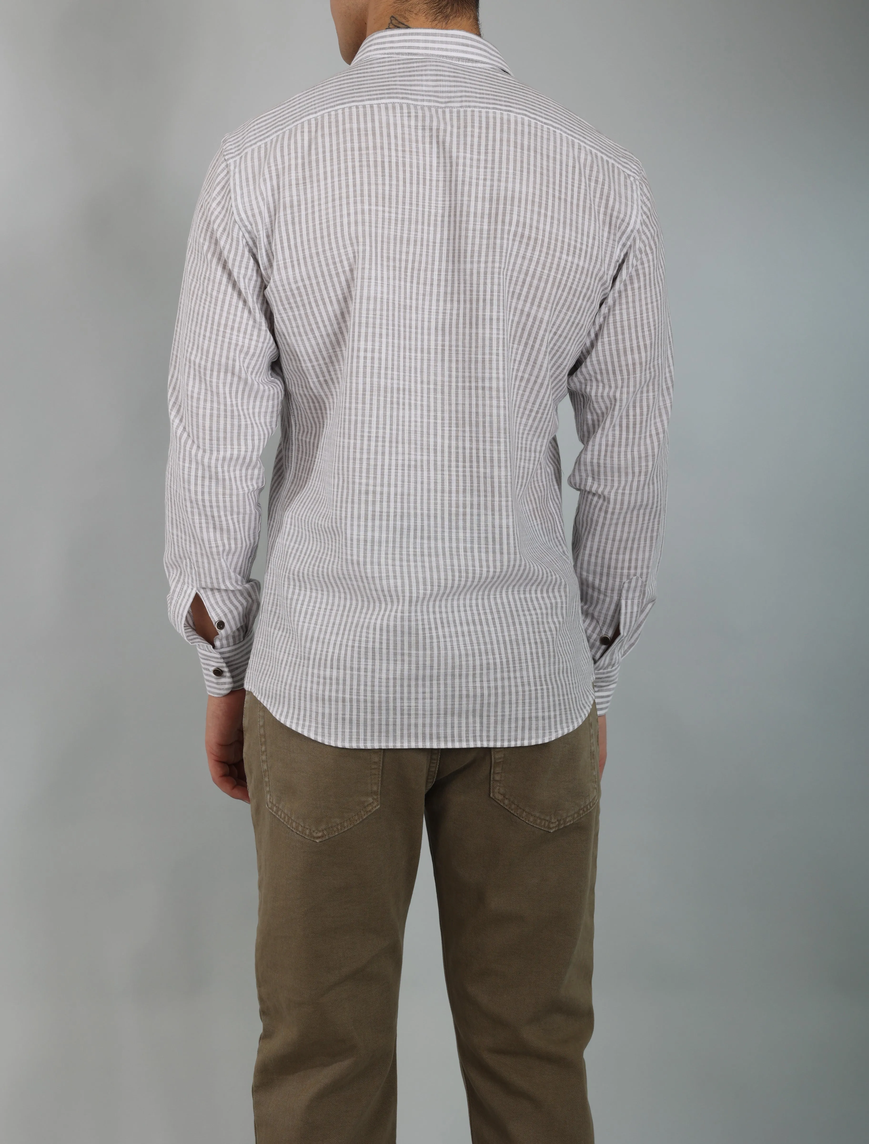 Gold Rush uomo camicia RIGATOLINOSC/46 beige