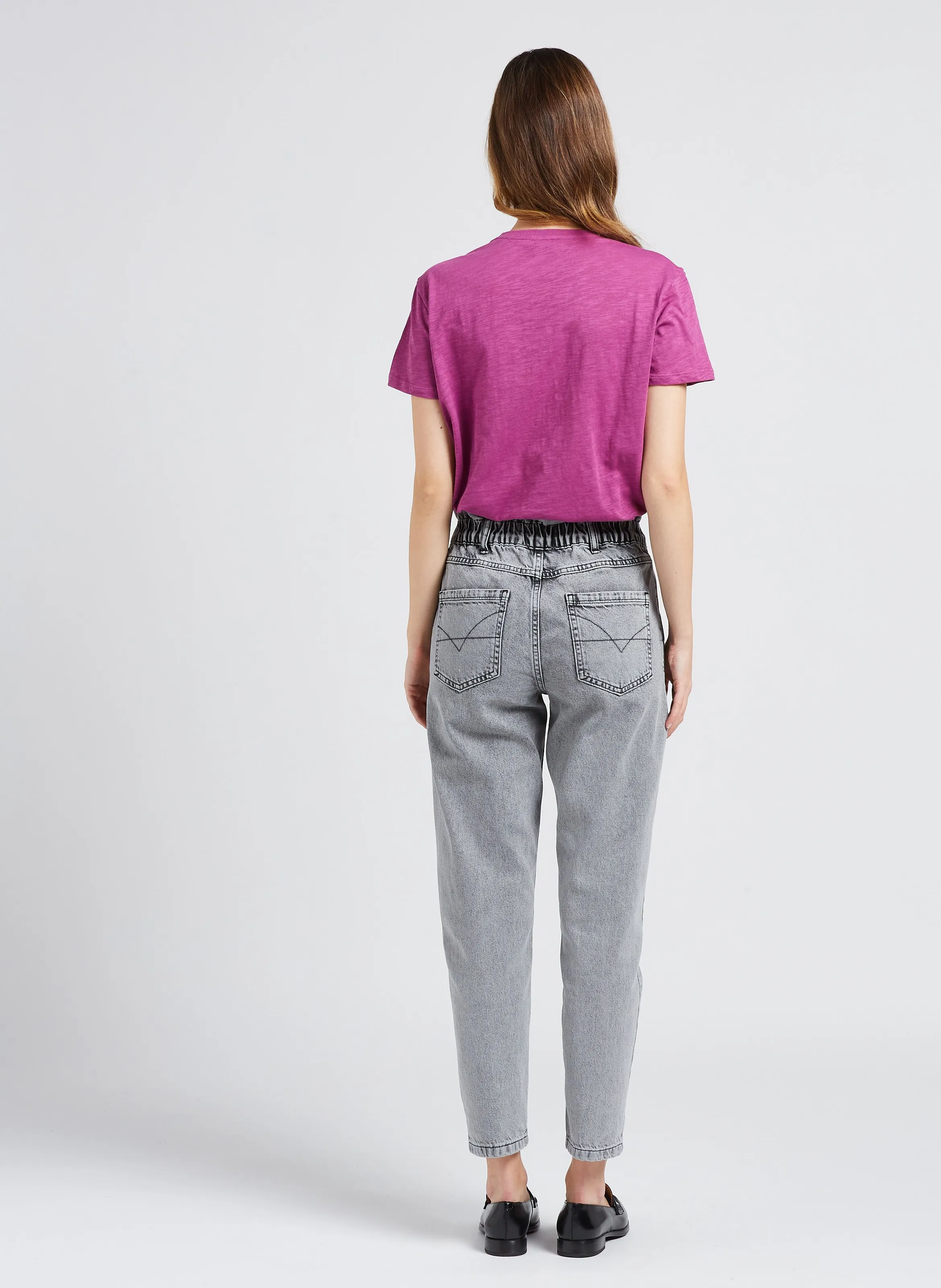  GRACE ET MILA   Jeans slim délavé | Grigio